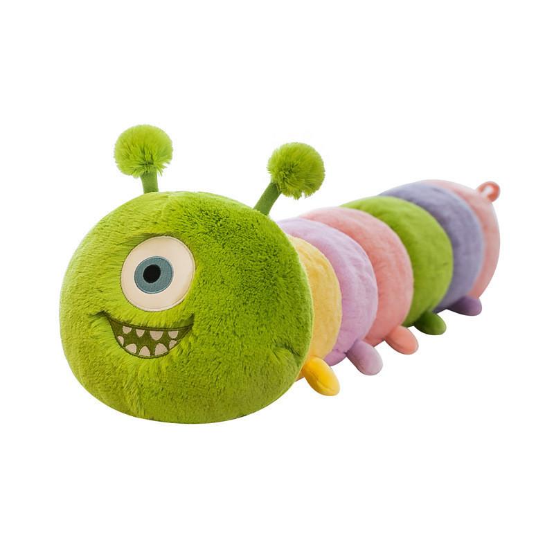 Adorable Green Caterpillar Monster Plush Toy Soft And Cozy Hug Pillow Doll For Kids