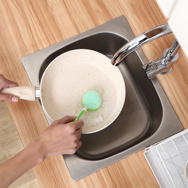 Bottle Brush Sponge For Gentle Cleaning Of Cups And Mugs With Handle Ergonomic