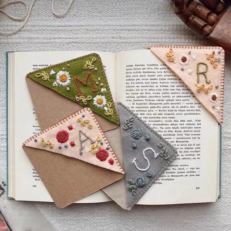 Seasonal Embroidery Bookmarks DIY Cross Stitch Home Decor Craft