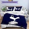 3pcs Tottenham Hotspur F.C pattern bedding set duvet cover set includes duvet cover &pillowcases,perfect all season bedroom decoration&gift
