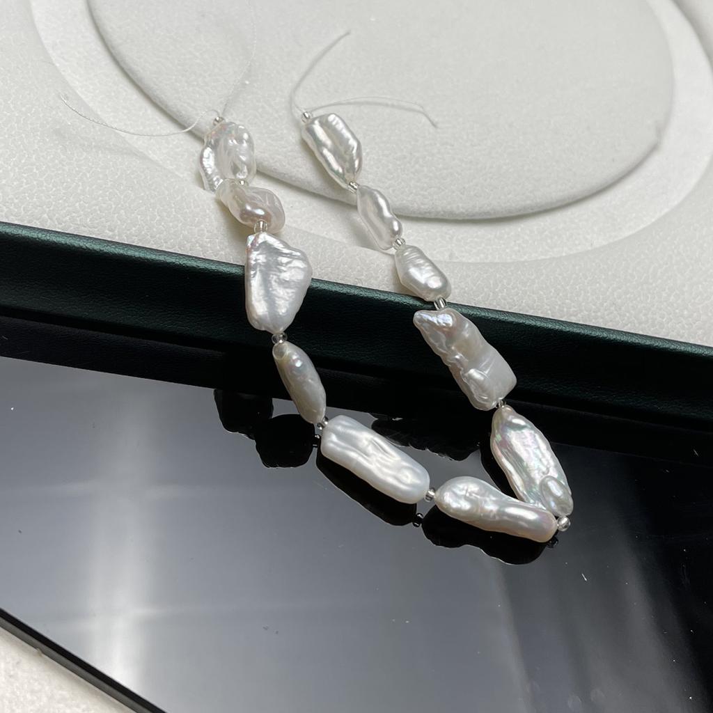 DIY Jewelry Accesorry Baroque Pipa Pearl 6x15-8x20mm For Jewelry Making DIY Necklace Earrings Bracelet Accessory Length 18cm