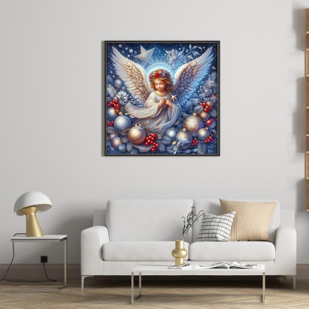 Full Embroidery Cotton Thread 14CT Printed Angel Cross Stitch Kit Art