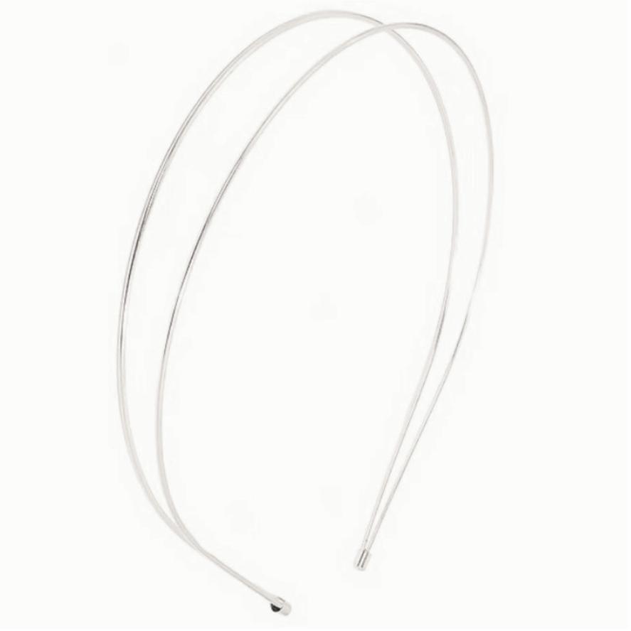 Neue dünne goldfarbene Stirnbänder für Damen, mehrlagiger Legierungs-Haarreif, doppelte Reihe, Metall-Haarbänder, Haaraccessoires, glatter Kopfschmuck