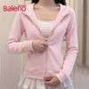 Baleno Women's Slim Fit Hooded Cardigan Sweatshirt