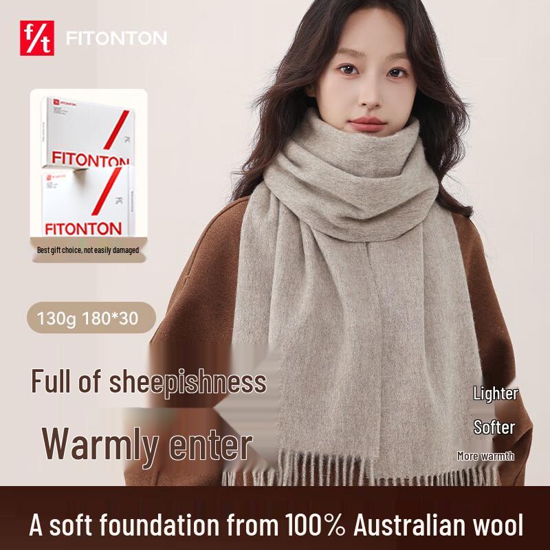 

FitonTon Women s 100% Wool Winter Scarf