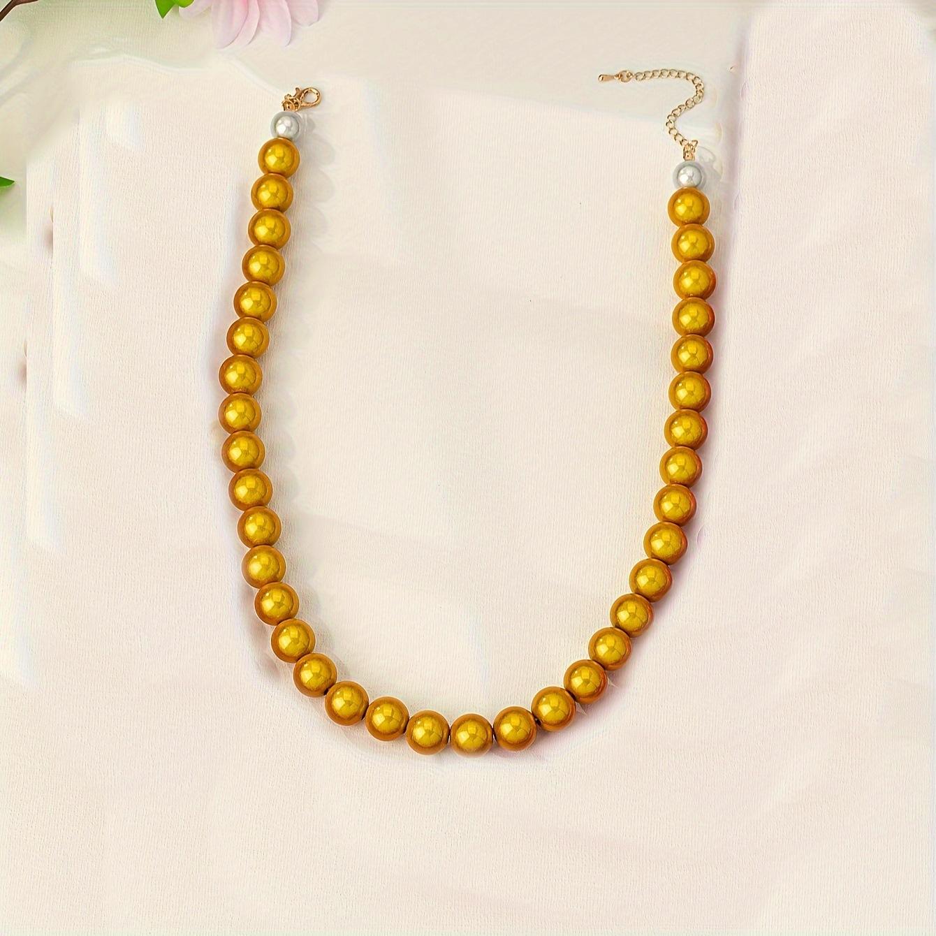 1 яркое модное ожерелье цепочка на ключицы ретро стиль дофаминовый конфетный цвет