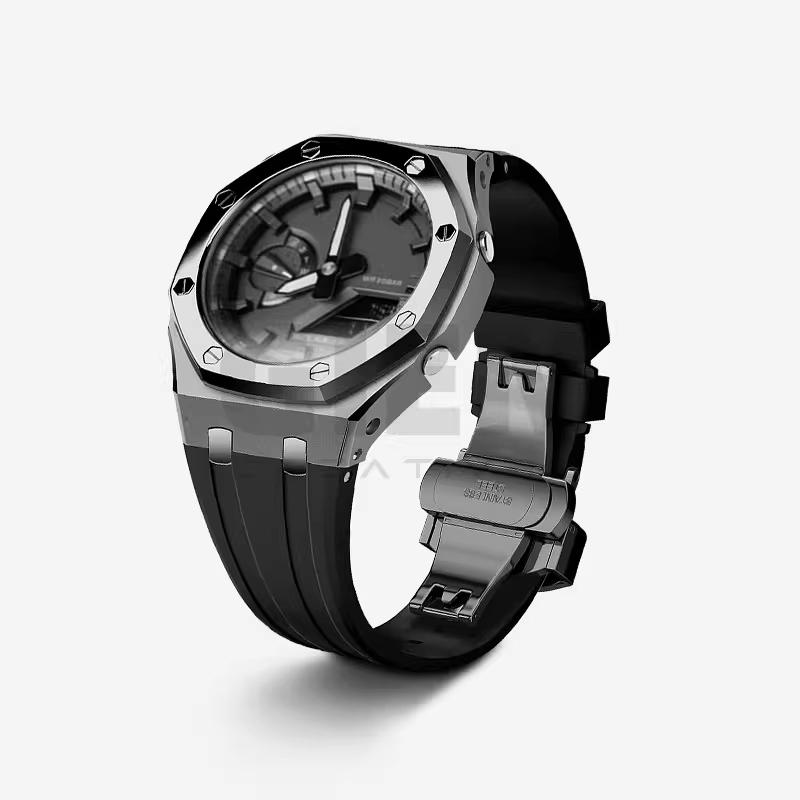 Stainless steel 316L strap kit For Casio G-SHOCK farm oak GA2100/GA2110 GA-2100 GA-B2100 metal case strap men's bracelet