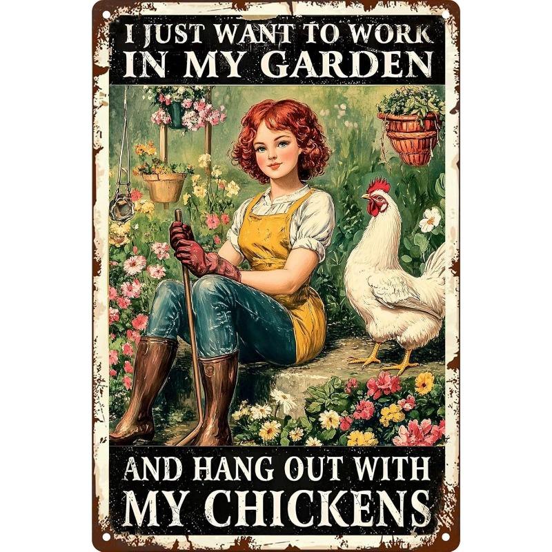 "Live" Word Metal Sign, Retro Wall Art Decor