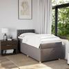 Maison Exclusive - Sommier à lattes de lit avec matelas Taupe 100x200 cm Tissu