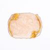 Luxury Marble Finish Leaf Handle Serving Tray – Gold Accents