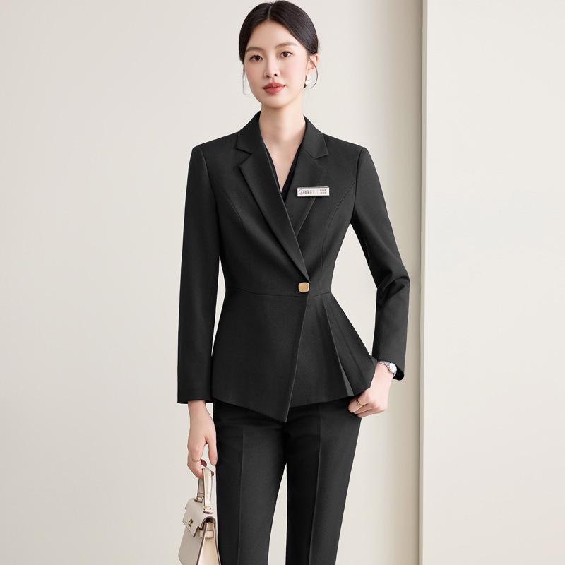 Damen Professionelles Anzugset - Neue Herbst 2025 Formelle Kleidung für Juweliergeschäft, Schönheitssalon und Hotelrezeption