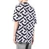 Versace Ss22 Printed Letter Pattern Round Neck Cotton Short Sleeve T-Shirt Men Tops Black White 1003393-1A023515-L160