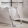 Scala Domestica per Bambini Toilette Multifunzionale Porta Toilette Regolazione dell'Altezza a Sei Livelli Pedale per l'Assistenza all'Igiene del Bambino