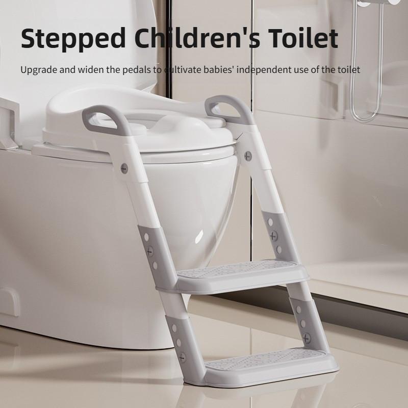 Scala Domestica per Bambini Toilette Multifunzionale Porta Toilette Regolazione dell'Altezza a Sei Livelli Pedale per l'Assistenza all'Igiene del Bambino