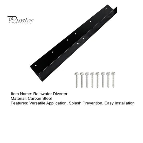 Heavy Duty Gutter Guard Roof Rain Diverter, Carbon Steel Rainwater Diverter Splash for House Roofs, Doorway Corners Runoff Redirector