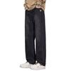 Autumn and Winter New Casual Trousers Men's Loose Straight Fleece Thickened American Wide-leg Pants Retro Jeans