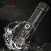 XHP50 Aluminum Alloy Telescopic Flashlight LED Power Display USB Rechargeable Strong Light Flashlight