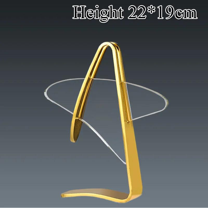 Customized Crystal Trophy High-End Metal Gold, Silver, Copper, Award Honor Gift Excellent Employe Souvenir, Home Decoration, 1Pc