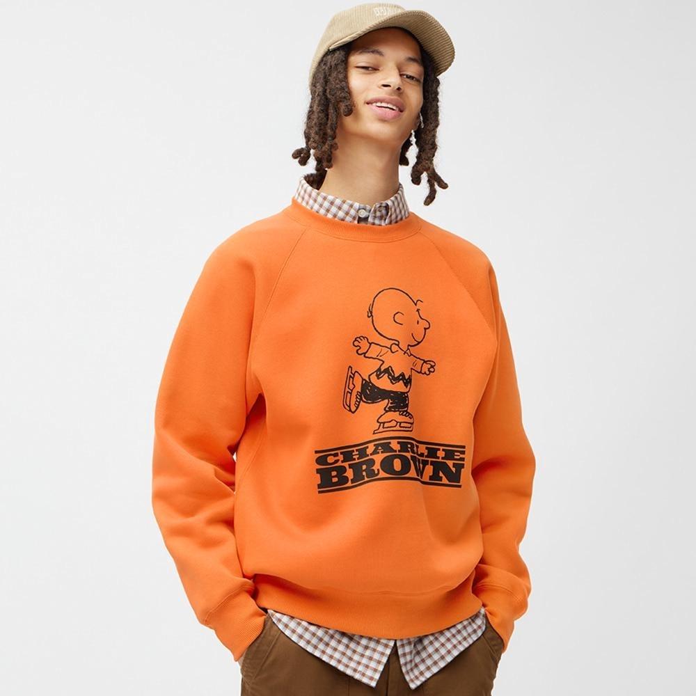 

GU Тяжелый спортивный пуловер (Длинный рукав) Арахис 2