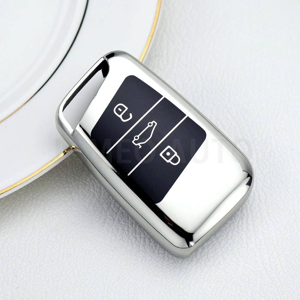 

Для VW Volkswagen Passat B8 Tiguan Magotan Golf для Skoda Kodiaq Superb A7 TPU чехол для автомобильного дистанционного ключа чехол для брелока