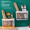 Utensil Holder Cutlery Drainer Kitchen Tableware Storage Bucket Plastic Chopstick Spoon Storage Rack Detachable Kitchen Tools