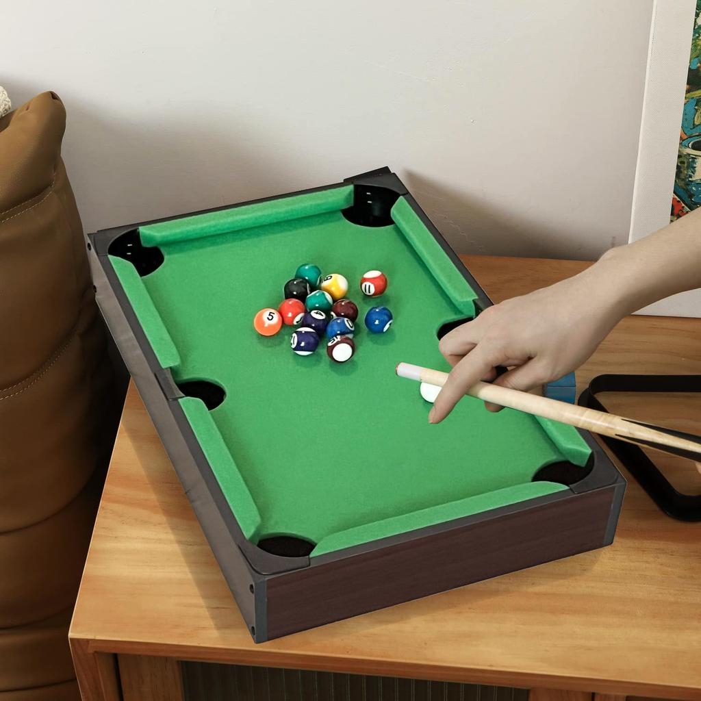 HLC Mini Pool Table, Billiards Set with Balls, Table Game, Leisure, Home Gaming