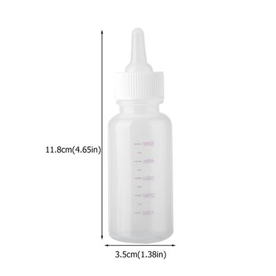 Milk Bottle for Dogs and Cats, Premium Plastic Safe Non-Toxic Breastfeeding Bottle with Silicone Nipple and Cleaning Brush, Pet Care