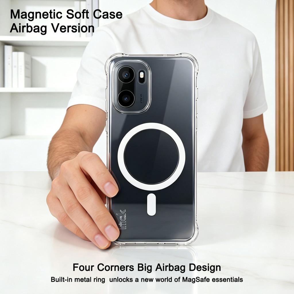 For OnePlus ACE 6 6T 15R 5G Phone Case IMAK Shock-resistant Soft Magnetic Case