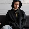 Gold Cross Men Necklace Double Ring Shape Cross Pendant Cross Necklaces  Daily Wear Choker