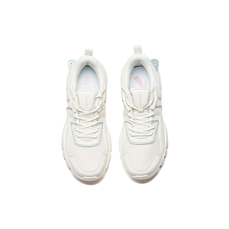 Anta Training Series Fabric Synthetic Leather Shock Absorbing Non-Slip Wear-Resistant Breathable Low-Top Training Shoes Women Sneakers 922037022-1