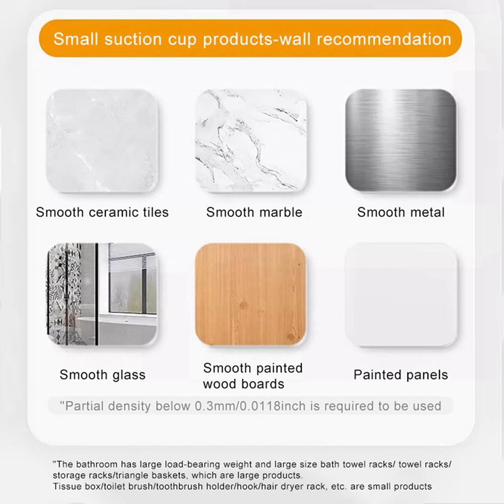 2 Stück Saugnapf Haken Zuhause Küche Rotierendes Wandmontiertes Lagerregal Kein Bohren Nussbaumholzmaserung Knauf Lagerhalterung