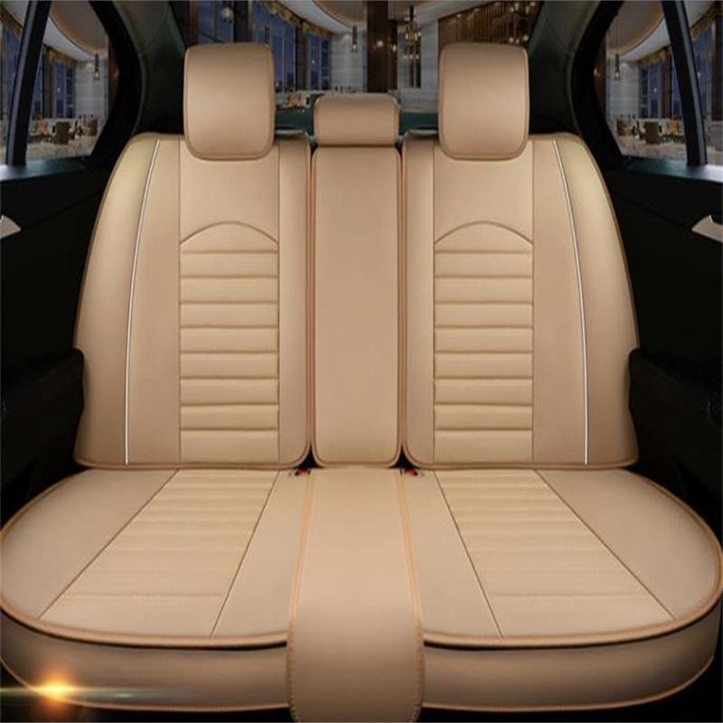 Husă scaun auto premium din piele PU Pernă scaun auto impermeabilă universală cu 5 locuri Protector scaun auto Pad moale