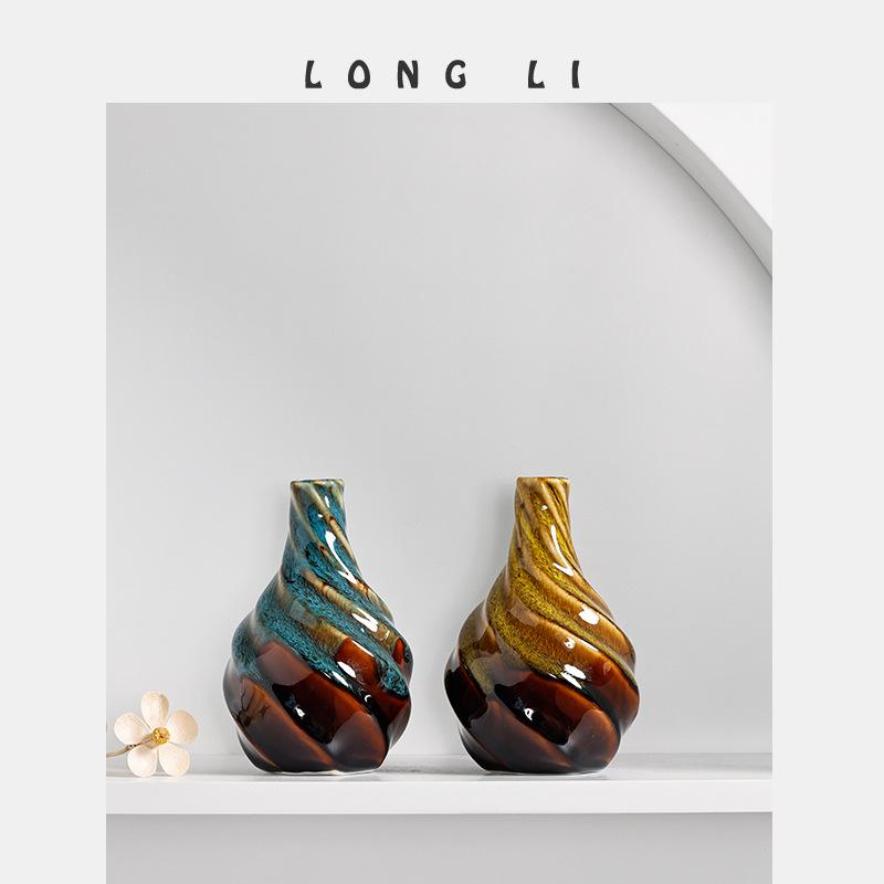 

Керамические вазы ручной работы, современное украшение дома и гостиной, поделки и украшения