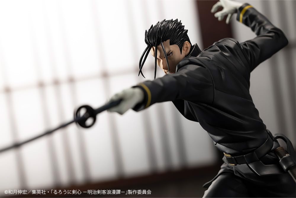 Kotobukiya TV Anime Kenshin Swordsman Romantic ARTFX J Saito Hajime Scale PVC Painted Complete Figure "Rurouni -Meiji Story-" 1/8