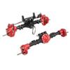 RC Axle Kit Front Rear CNC Differential Locking Axles Set for SCX10 I II III 90046 90047 1Celsius10 RC Car