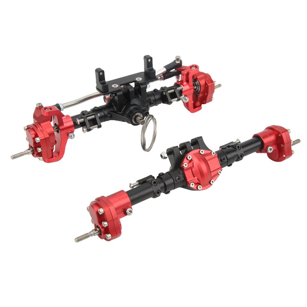 RC Axle Kit Front Rear CNC Differential Locking Axles Set for SCX10 I II III 90046 90047 1Celsius10 RC Car