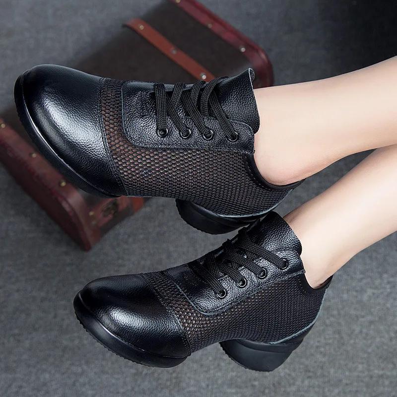 Sapatos de Dança Femininos Sapatos Casuais para Meninas Sapatos de Dança de Salto Alto para Mulheres Sapatos de Ballet Quadrado Jazz Moderno ao Ar Livre para Meninas
