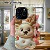 Phone Case: 2D Flat Design Suitable for iPhone 18 17 16 15 14 13 Pro Protective Case, Christmas Reindeer, Perfect Holiday Gift for Christmas and Hallo