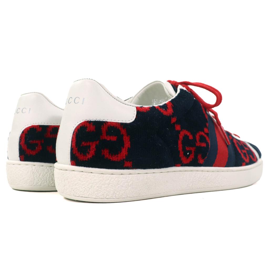 Tolle GUCCI Low-Cut-Sneaker Frottee GG-Muster Florstoff mit 36,5 431910 Gebraucht