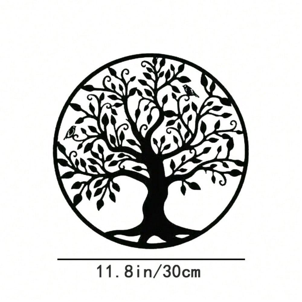 Tree of Life Metal Wall Art - Family Tree Decor, Iron Silhouette for Home Decoration