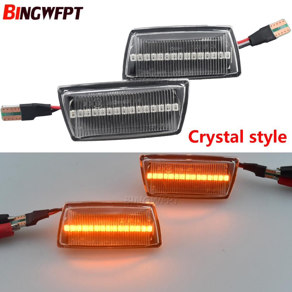 2pcs Dynamic Side Indicator LED Repeater Turn Signal Marker Light Lamp For Opel Adam Astra H GTC VXR Corsa D For Holden Barina