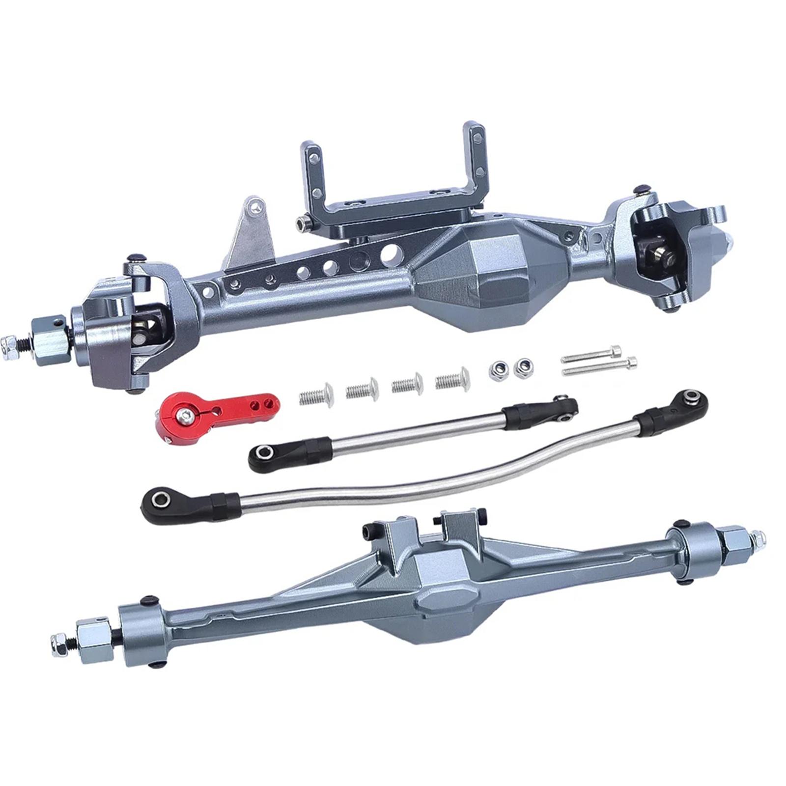 

Aluminum Alloy Complete Front Rear Axle For 1/10 SCX10 RC Car Part RC Car Accessories Replacement Parts