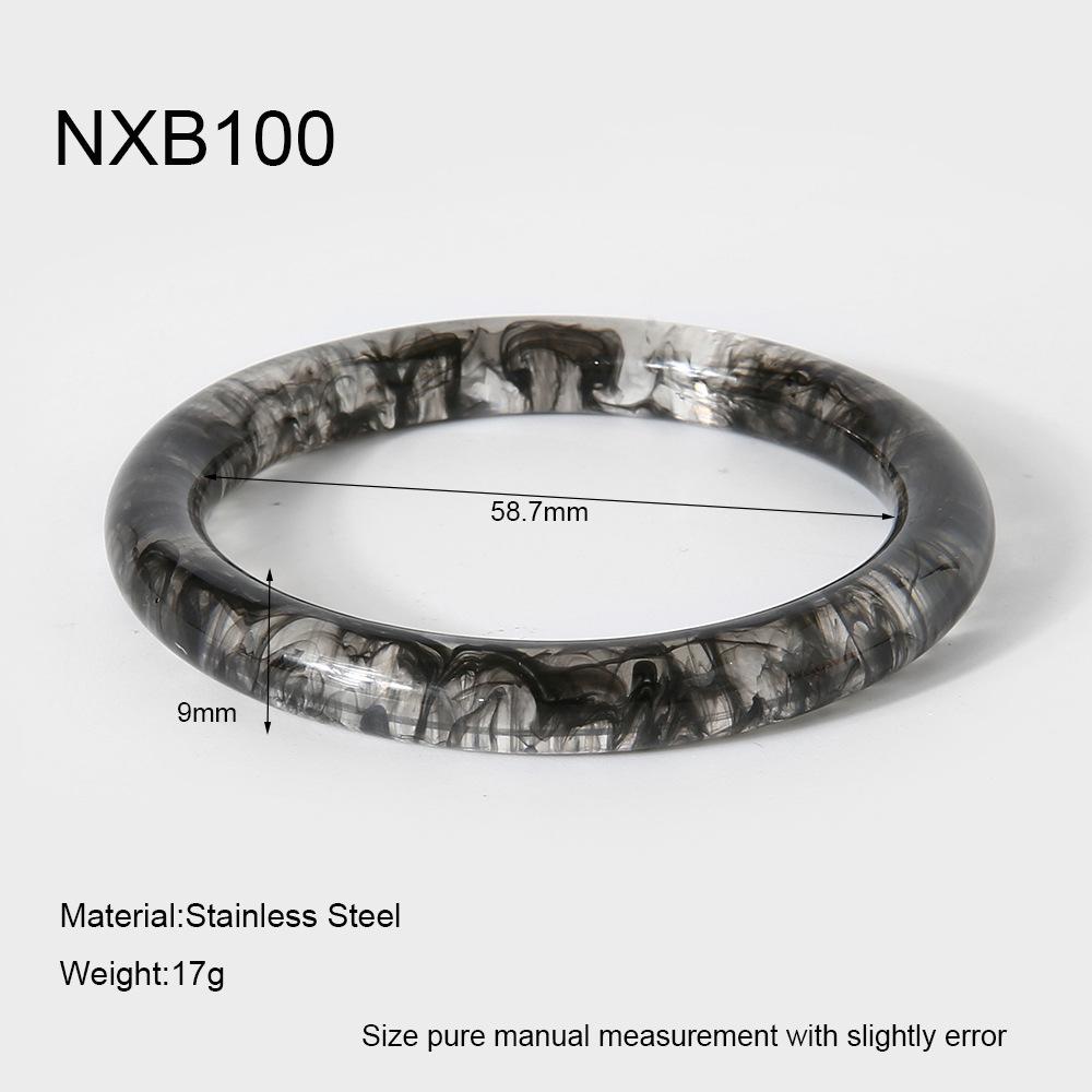 Best-selling Vintage Versatile Gradient Multicolor Resin Bracelet, High-end Layered Bracelet for Women