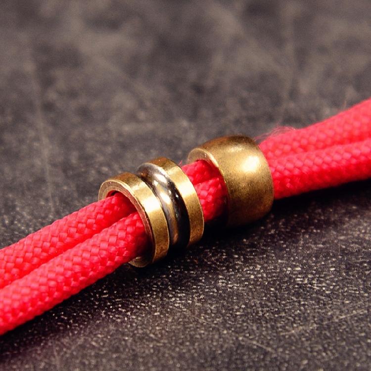 Mehrzweck-Kupfer-Kordelende-Anhänger für Paracord-Armbänder Halsketten Schlüsselanhänger Outdoor-Abenteuer-Schmuck