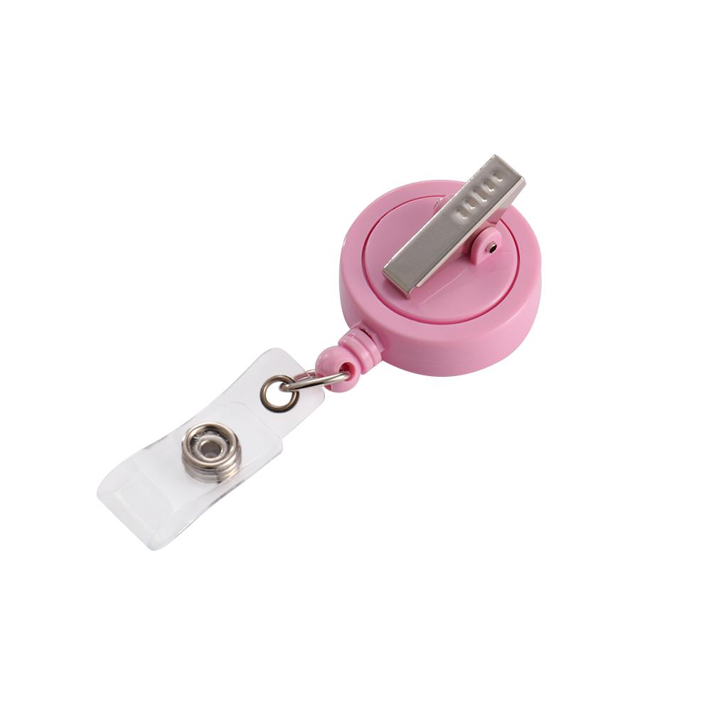 Office Supplies Exhibition Badge Holder ID Name Card Pull Buckle Retractable Badge Reel Badge Clip