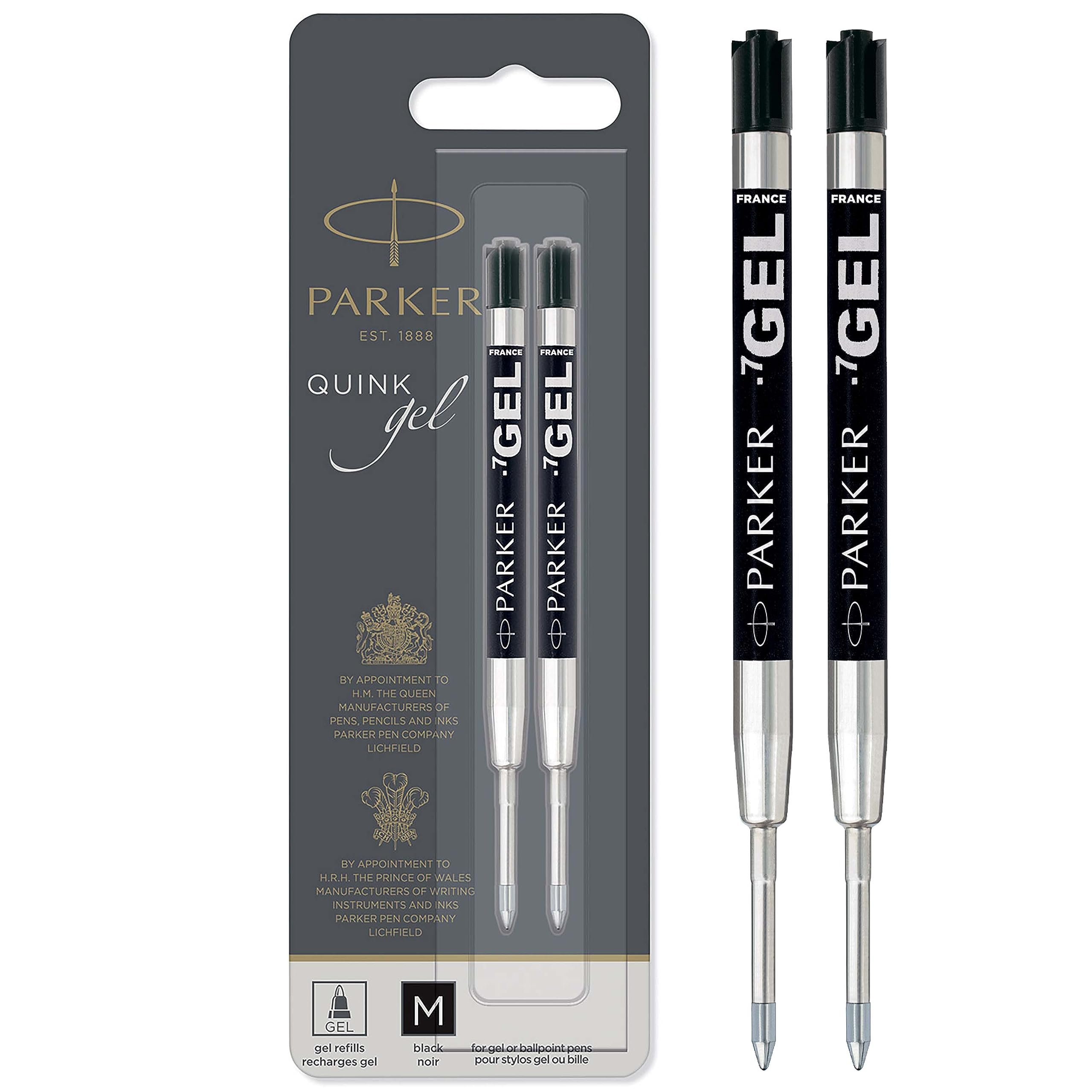 

PARKER Gel Pen Refill Black M 2 Pieces 19 50362 чорний