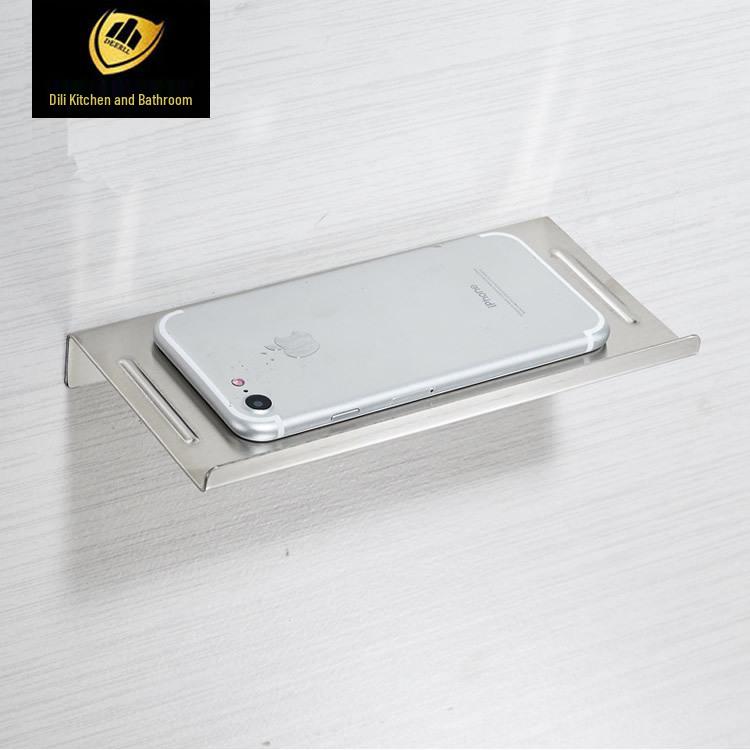 Stainless Steel Bathroom Phone Holder & Storage Tray