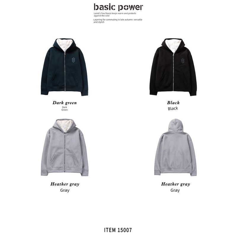 American-Style 520g Heavyweight Embroidered Lamb Wool Knit Cardigan for Men, Winter Thickened Sweatshirt, Export Men's Jacket