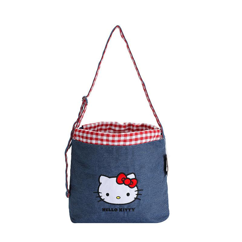 Hello Kitty Crossbody Bag With Denim Canvas For Kids And Collectors