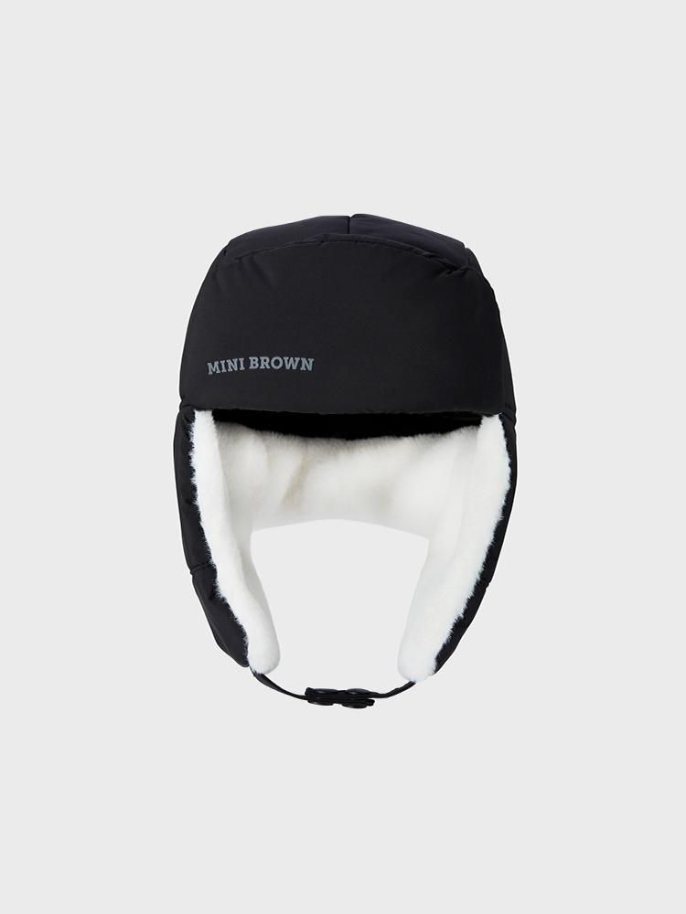 Line Friends Brown Padded Black Aviator Hat